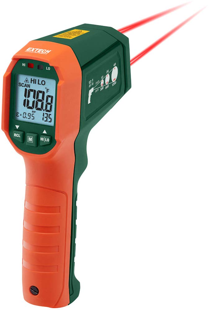 Amazon.com: Extech IR320 Dual Laser IR Thermometer: Waterproof